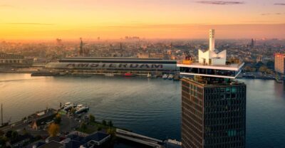 Amsterdam: A'DAM Lookout Entry Ticket with Burger - The fast elevator ride and the photo moment you can plan for