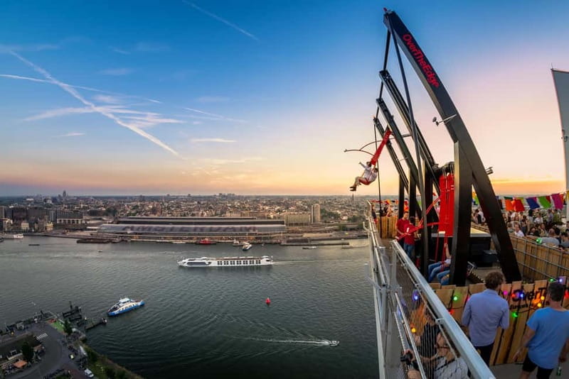 Amsterdam: A'DAM Lookout with Revolving Restaurant Moon - Restaurant Moon on the 19th floor: the revolving part is the point