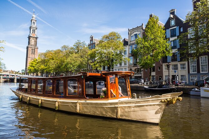 Amsterdam Canal Cruise with Cheese and Wine - A 1-hour Canal Cruise That Gets You Oriented Fast