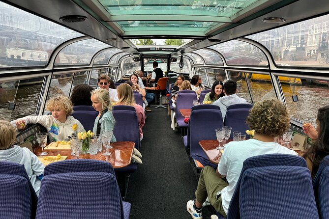 Amsterdam Cheese and Wine Canal Cruise - Prinsengracht #263 and the Westerkerk tower you can’t miss