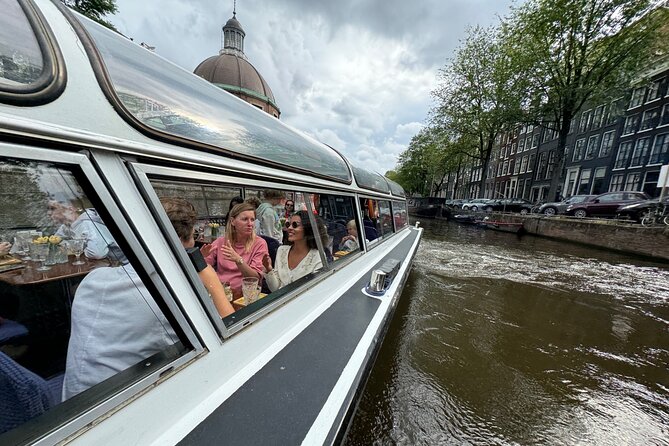 Amsterdam Cheese and Wine Canal Cruise - Herengracht and the Reguliersgracht seven-bridges panorama