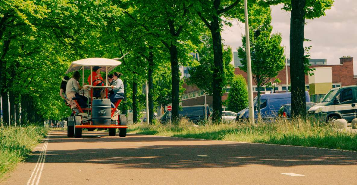 Amsterdam: Dutch Beer Bike Blast Tour with Onboard Bar - The onboard bar + 20 liters of beer: value you can feel