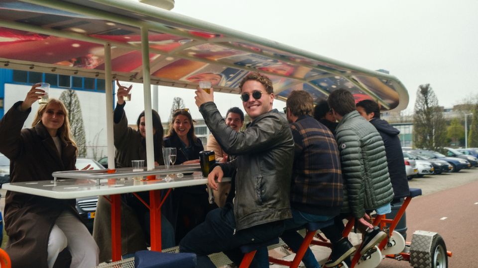 Amsterdam: Dutch Beer Bike Blast Tour with Onboard Bar - Getting started at Rhoneweg 1: quick logistics that matter