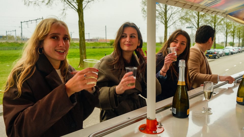 Amsterdam: Dutch Prosecco Party Bike - Time, route length, and what 75 minutes feels like
