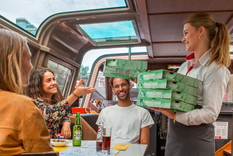 Amsterdam: Evening Pizza Cruise Along the Canals - Where You Start: Damrak Pier 5, a 3-Minute Walk from Central