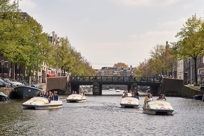 Amsterdam Independent Sightseeing by Pedal Boat - Anne Frank House and the Rijksmuseum From the Water