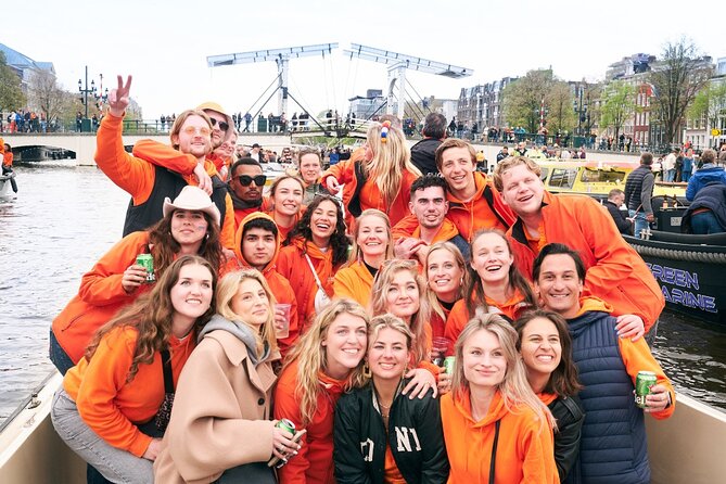 Amsterdam King’s Day Boat Party with Unlimited Drinks 2026 - King’s Day on the canals: what you’re really buying
