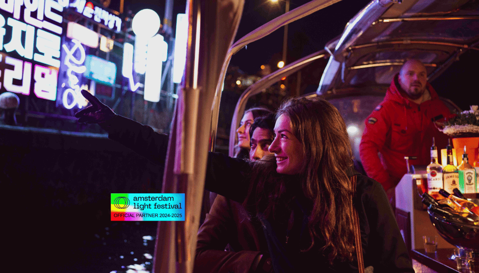 Amsterdam: Light Festival Cruise With Drinks & Snacks - The route: what you see from the water at each named stop