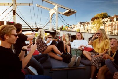 Amsterdam Light Festival: Saloon Boat Cruise + Hot Drinks & Bite - Starting Near the National Maritime Museum, Then Into the Light-Festival Route