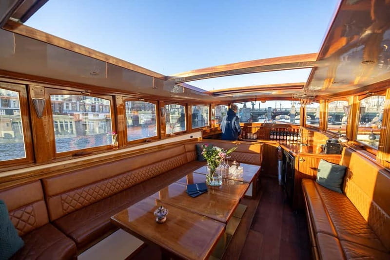 Amsterdam: Luxury Canal Cruise with Optional Snacks & Drinks - Anne Frank area to Oudeschans: bridges, museums, and canal edges