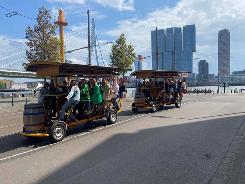 Amsterdam: MIXED - Beer & Bubbles Bike Tour - The 1.5-hour flow: photo stop, guided riding, and a moving bar rhythm