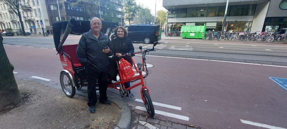 Amsterdam: Private City Highlights Tour by Rickshaw - Vondelpark, De Gooyer Windmill, and Rembrandt House on the 2-hour option