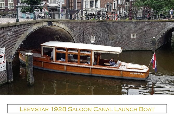 Amsterdam small-group canal cruise in 1920s saloon boat - The route: from Anne Frank House views to Magere Brug photos