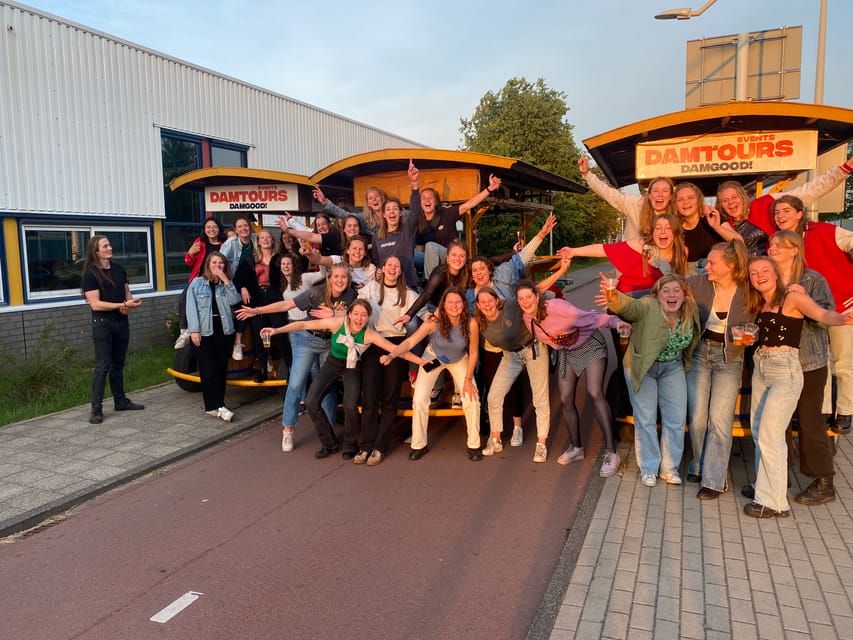 Amsterdam: The Original BUBBLES & BIKE Private Prosecco Tour - The guide makes it: Mu, Lucas, Pepper, Edward, and Roger’s kind of hosting