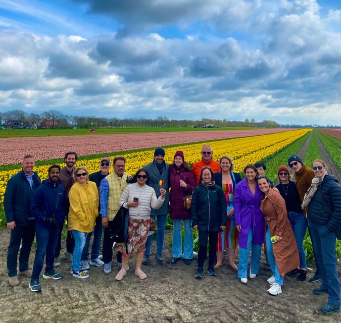 Amsterdam: Tulip Fields Day Tour with Lunch & Windmill - Walking Through 3 Tulip Fields in North Holland