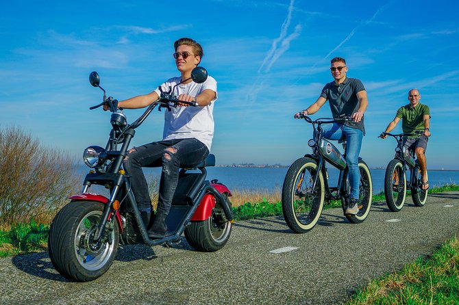 E-scooter rental Volendam - Countryside of Amsterdam - The Dike Route: Above the Water, Below the Waterline