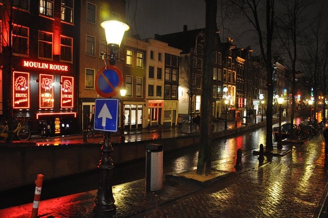 Exclusive small-group Amsterdam Red Light District tour - The Condom Shop Since 1987: Modern Details in an Old District