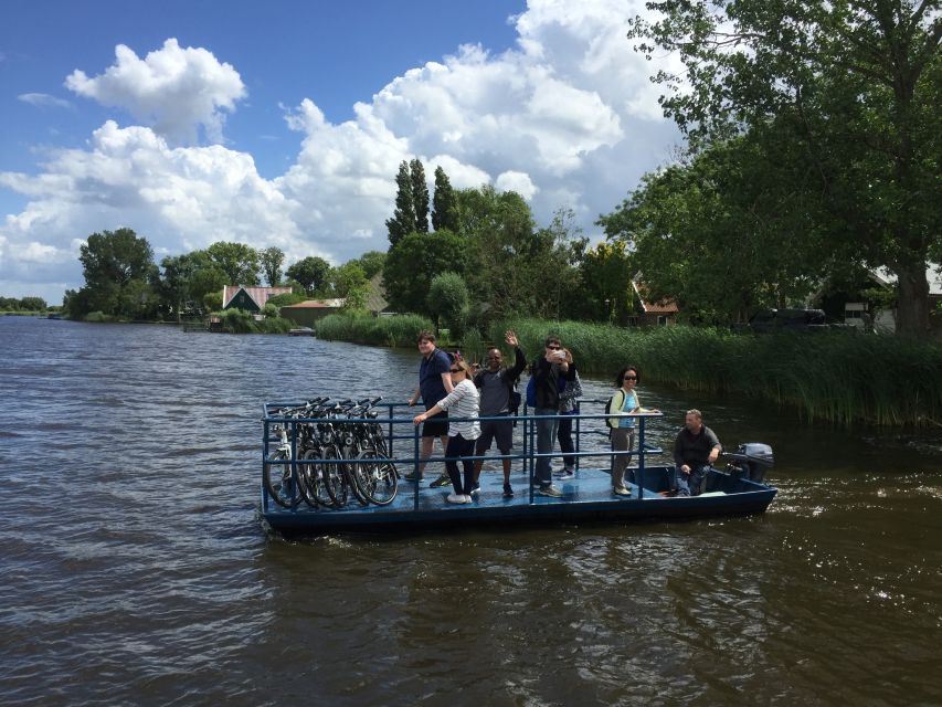 From Amsterdam: Countryside Bike Tour - The Holysloot stop: coffee, appeltaart, and a real breather