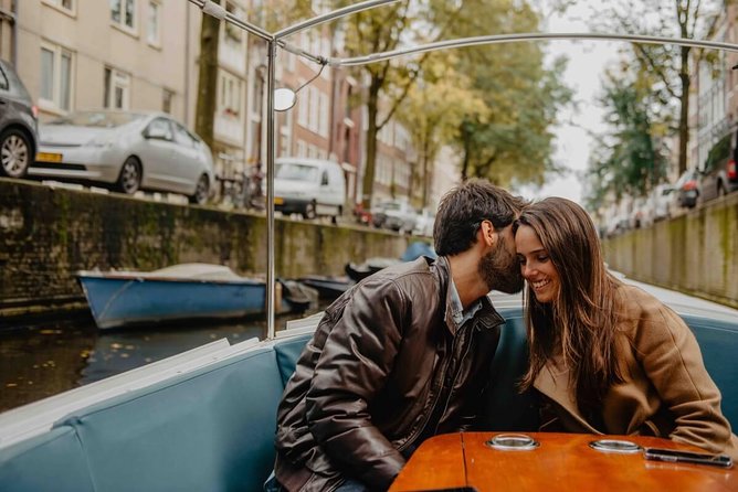 Private Romantic Canal Cruise Amsterdam with Bubbly and Snacks - Seven bridges, houseboats, and the Amstel: open views plus classic Amsterdam texture