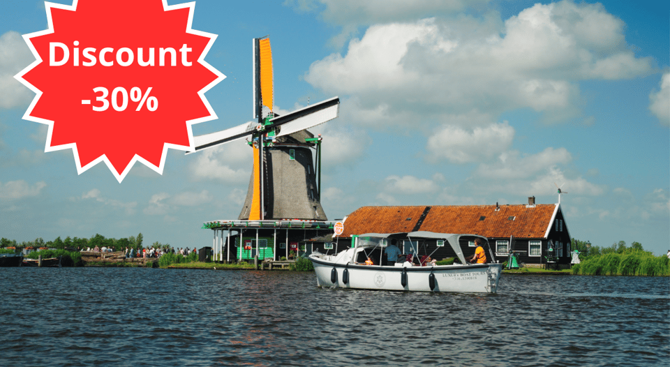 Zaanse Schans: Private Cruise + Live Guide, Optional Drinks - Key things to know before you go